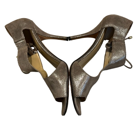 Kate Spade New York Cate Antracite Crinkle Leather Pumps, Sz 8 - Picture 10 of 15